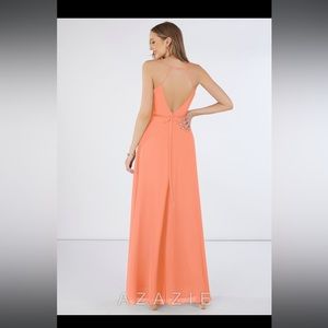 Azazie Mandy Dress - Sunset - Size 4